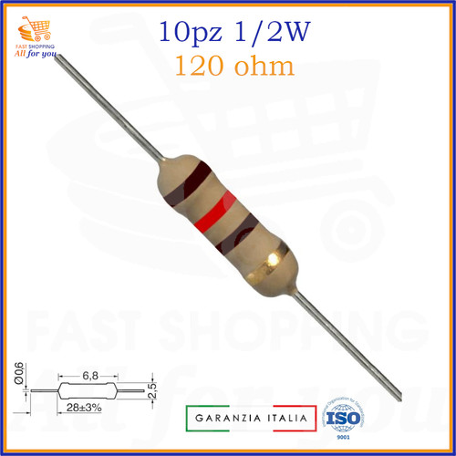 Kit resistenze watt - watt, 10pz