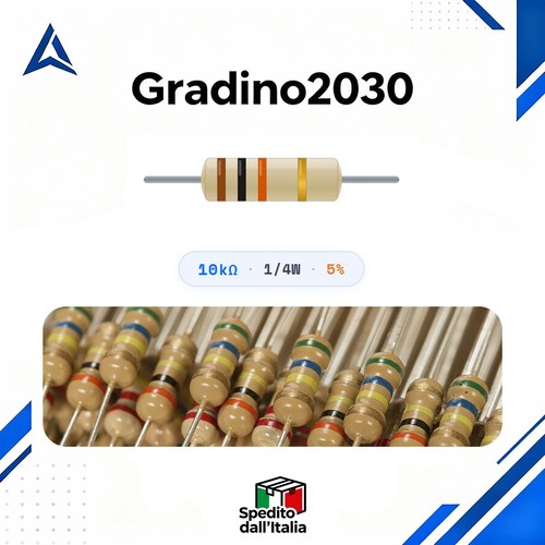 Resistenze 10k ohm 4w - resistenze,