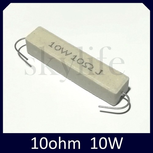 1pz resistenza ceramica 10ohm - ceramica,