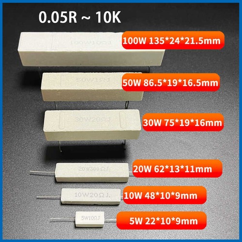 Resistenza filo 10w 20w - 5w,