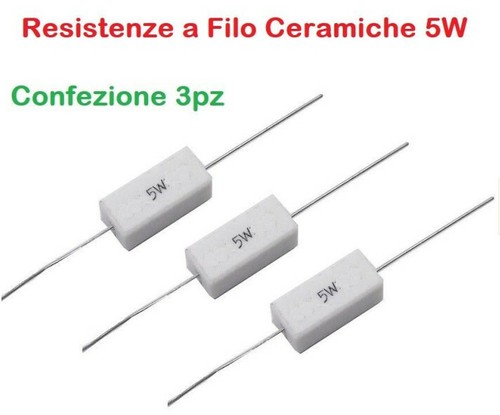 3pz resistenza ohm 5w - resistenza, 10