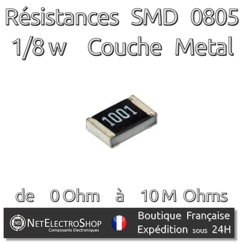 Lot resistances smd - 10,