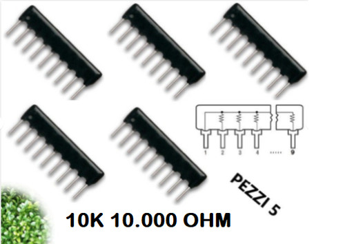 Rete resistiva 10k 10 - pz, 10.000