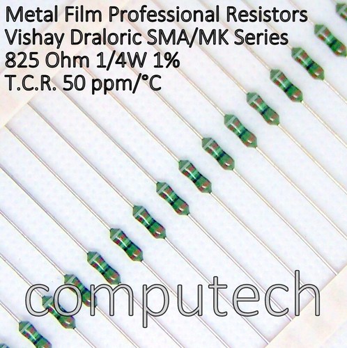 Pezzi 825 ohm - ohm, 1/4w