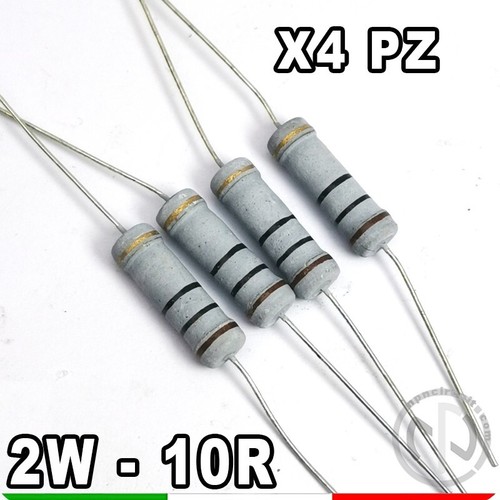 Resistenze 10r 5 - 4x, 2w