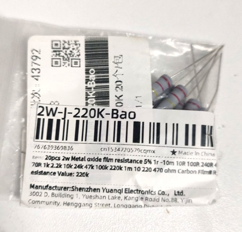 20pcs resistenza film ossido - a,